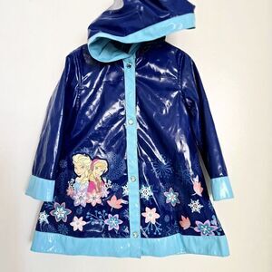 Disney Frozen Hooded Windbreaker Coat‎ Jacket Girls Size 3